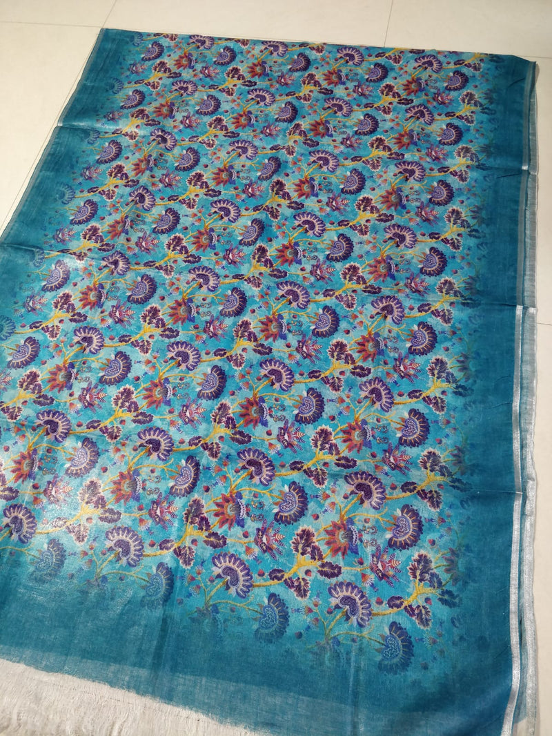 Pure Linen Digital Print Dupatta