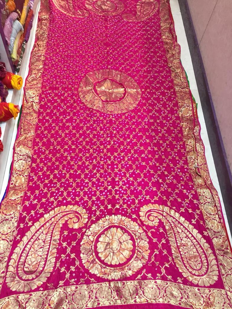 Banaras Gharchola Silk full Zari Work Dupatta