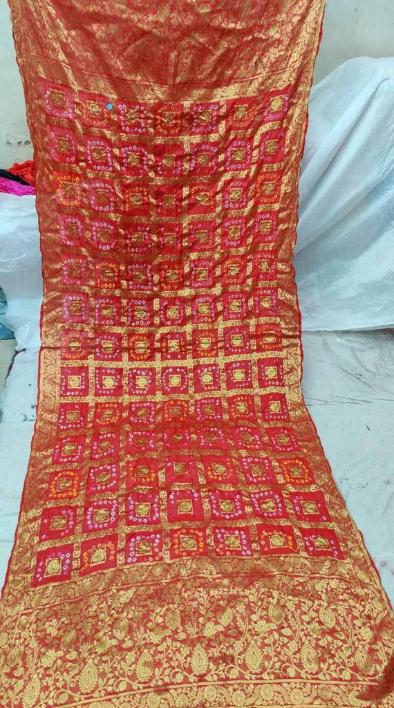 Banaras Gharchola Silk full Zari Work Dupatta