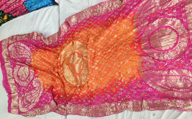 Banaras Gharchola Silk full Zari Work Dupatta