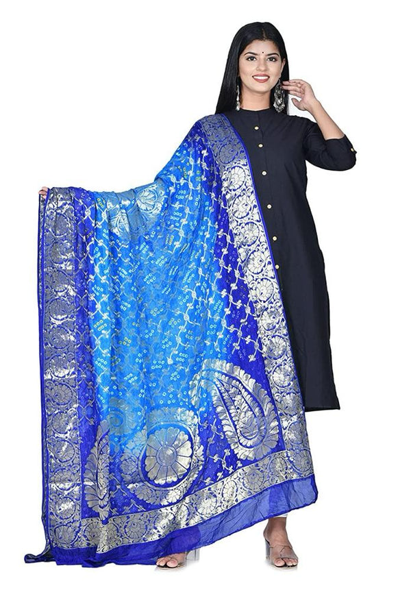 Banaras Gharchola Silk full Zari Work Dupatta