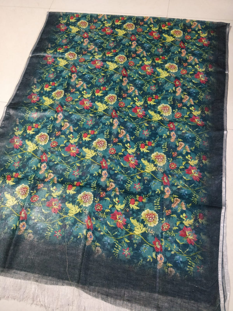 Pure Linen Digital Print Dupatta