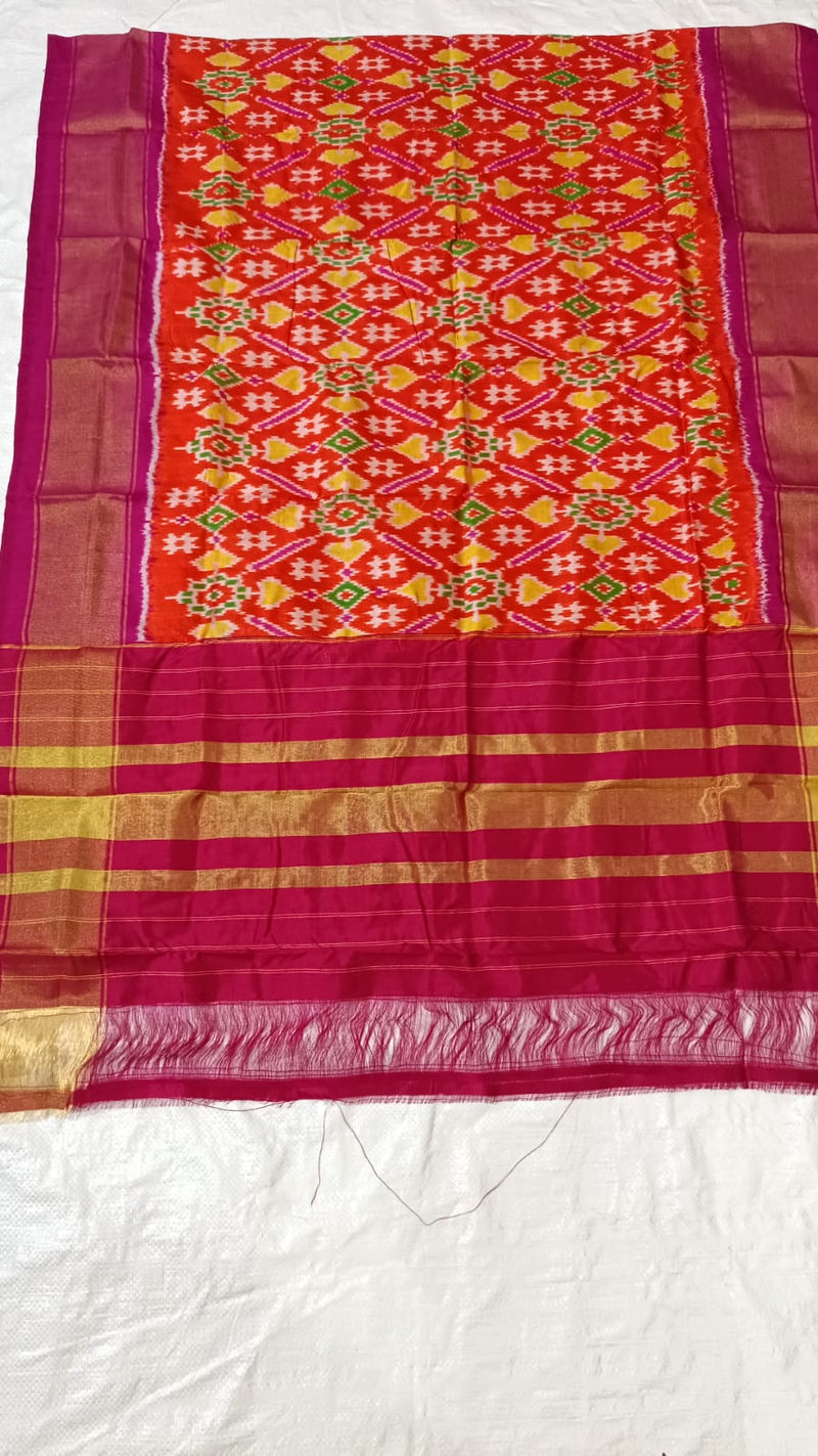 Pure  Ikkat Mulberry Silk Sico Dupatta