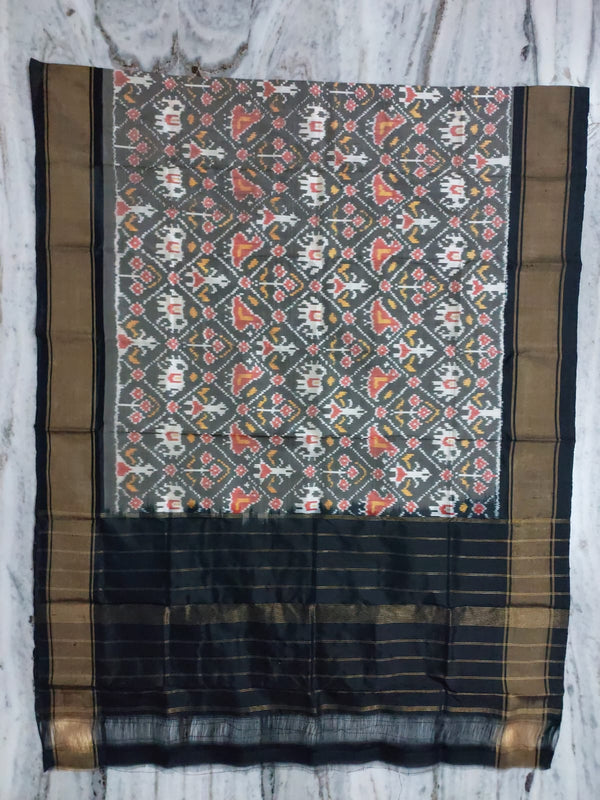 Pure  Ikkat Mulberry Silk Sico Dupatta