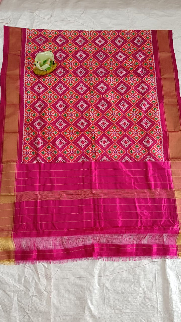 Pure  Ikkat Mulberry Silk Sico Dupatta