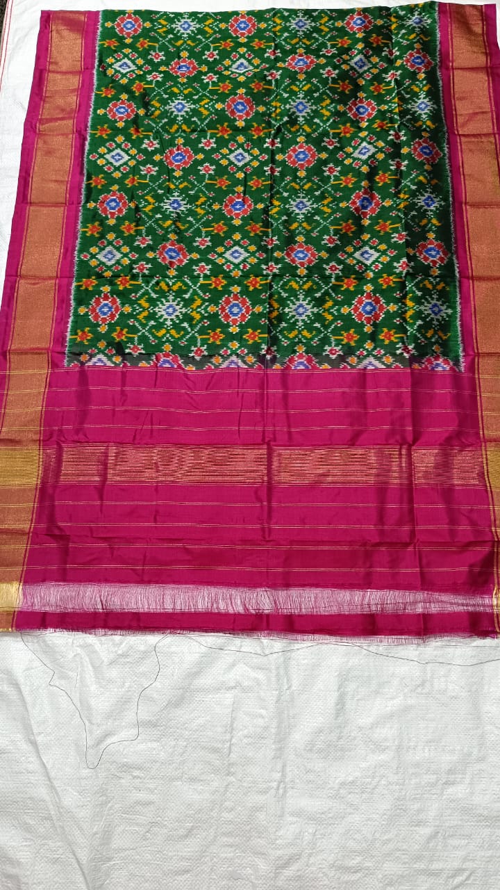 Pure  Ikkat Mulberry Silk Sico Dupatta