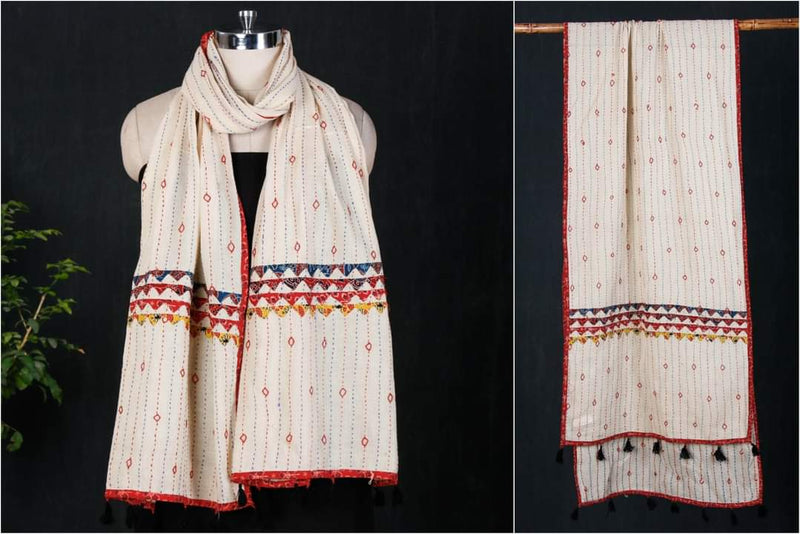 Rajasthani Pure Cotton Applique Work Dupatta