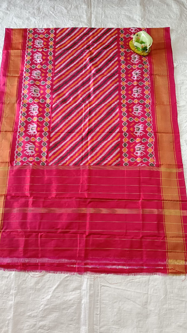 Pure  Ikkat Mulberry Silk Sico Dupatta