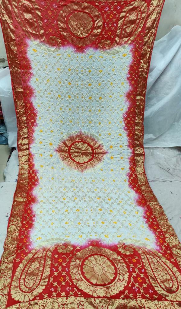 Banaras Gharchola Silk full Zari Work Dupatta