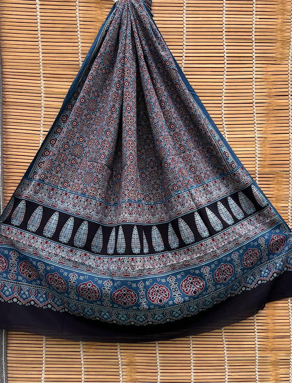 Pure Cotton Azrakh print dupatta