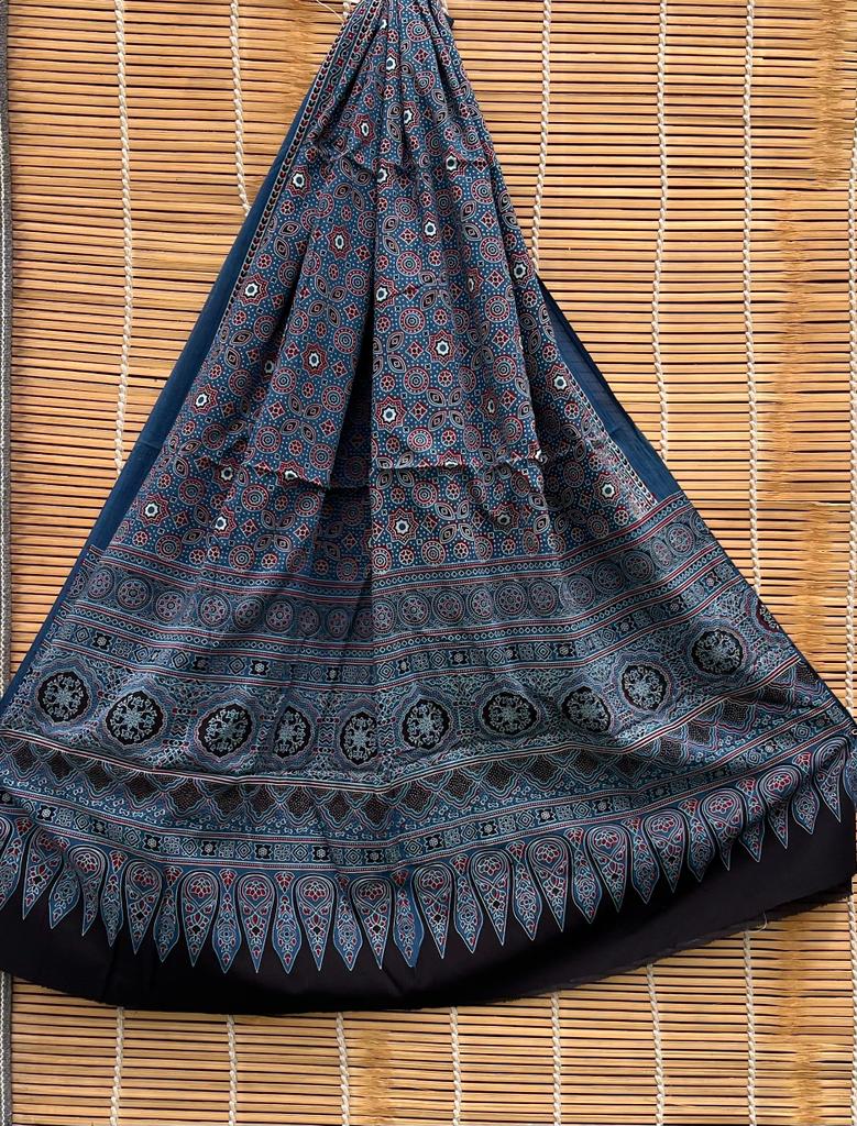 Pure Cotton Azrakh print dupatta