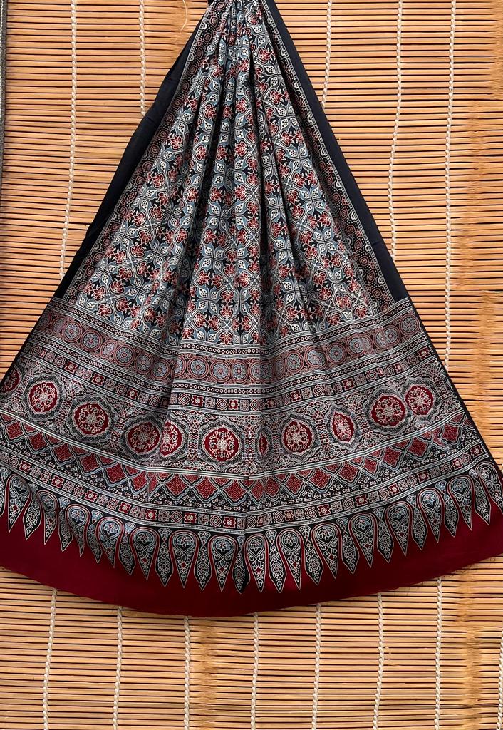 Pure Cotton Azrakh print dupatta