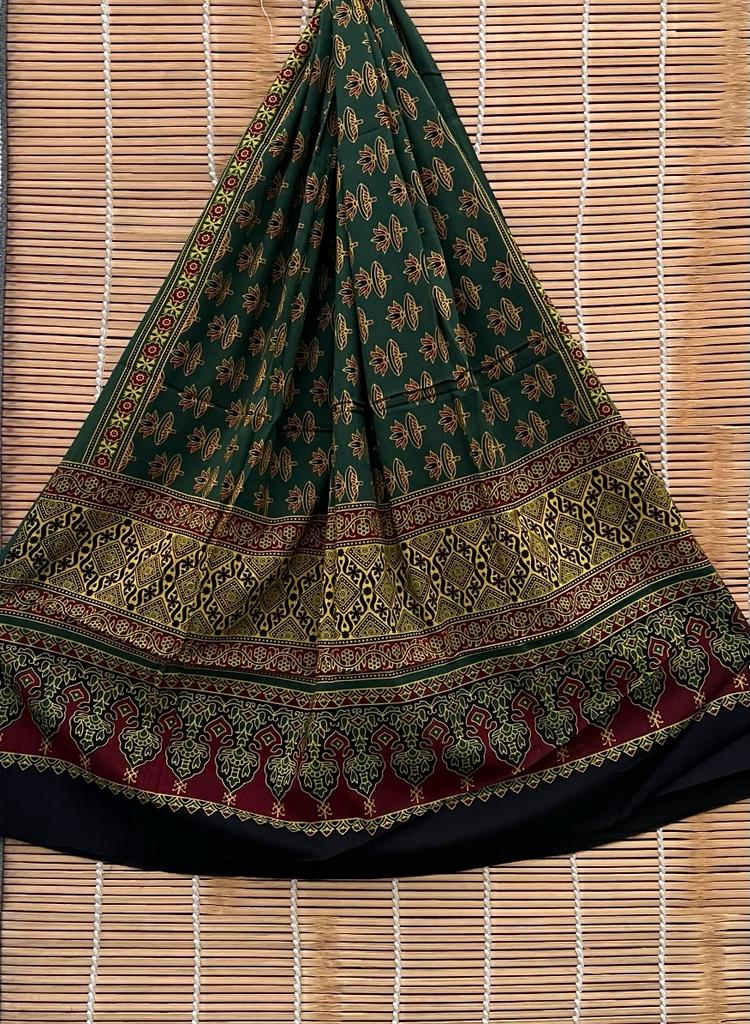 Pure Cotton Azrakh print dupatta