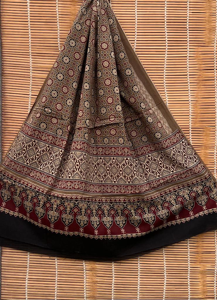 Pure Cotton Azrakh print dupatta