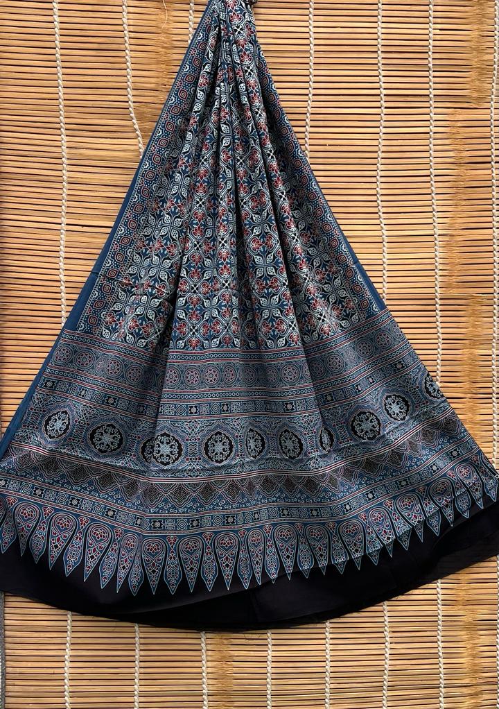 Pure Cotton Azrakh print dupatta