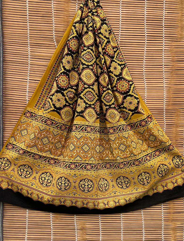 Pure Cotton Azrakh print dupatta