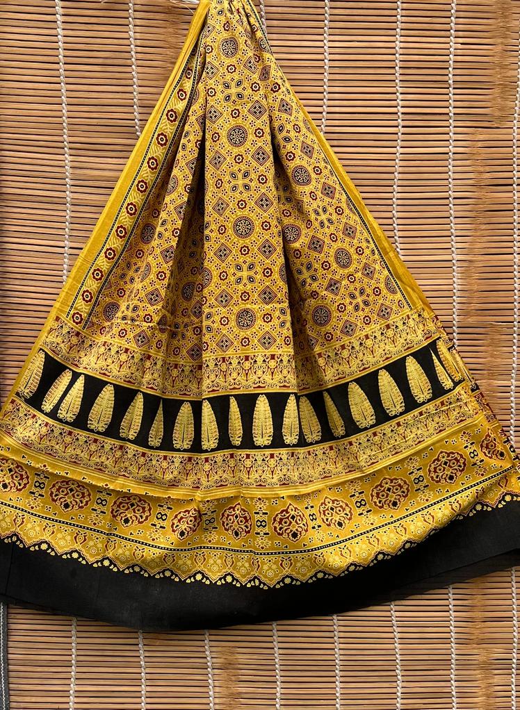 Pure Cotton Azrakh print dupatta