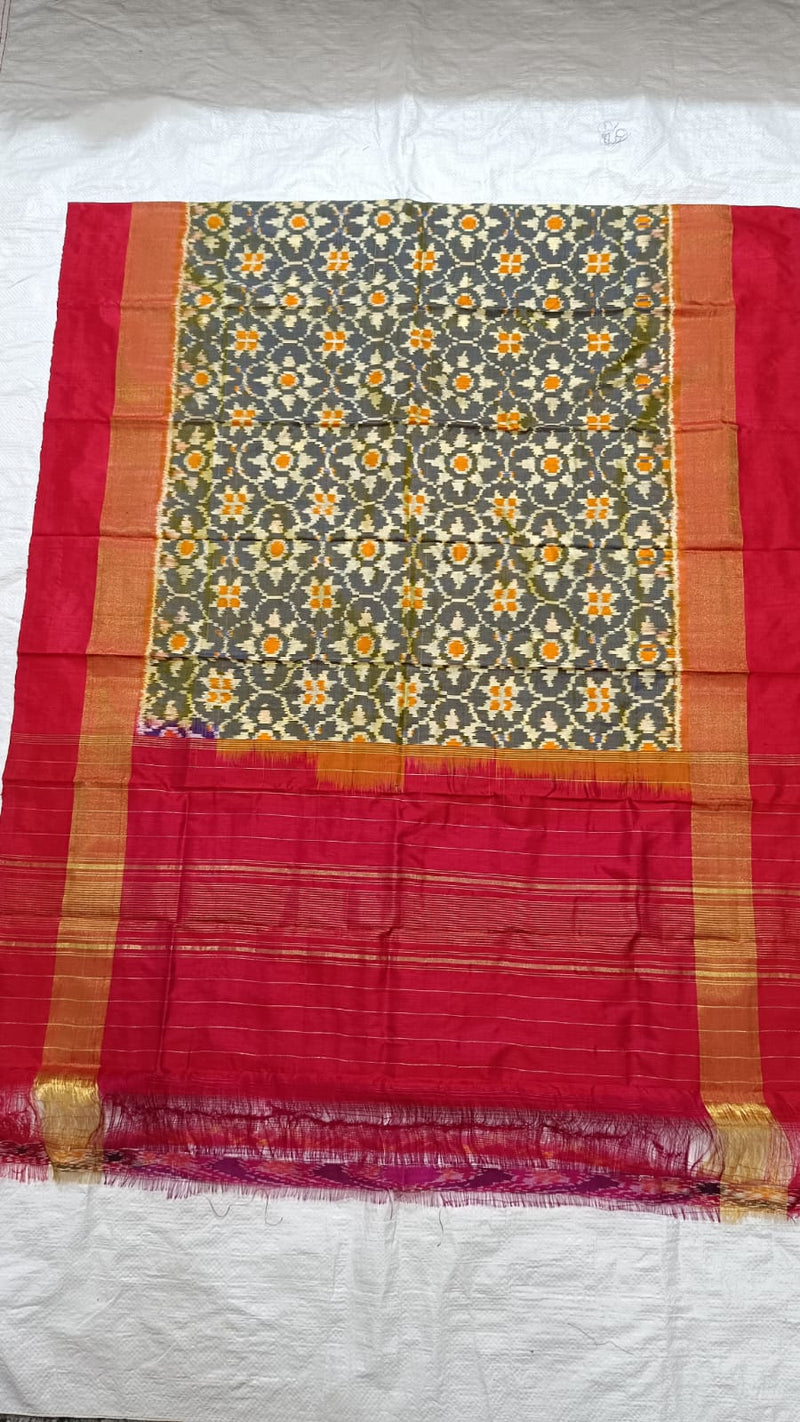 Pure  Ikkat Mulberry Silk Sico Dupatta